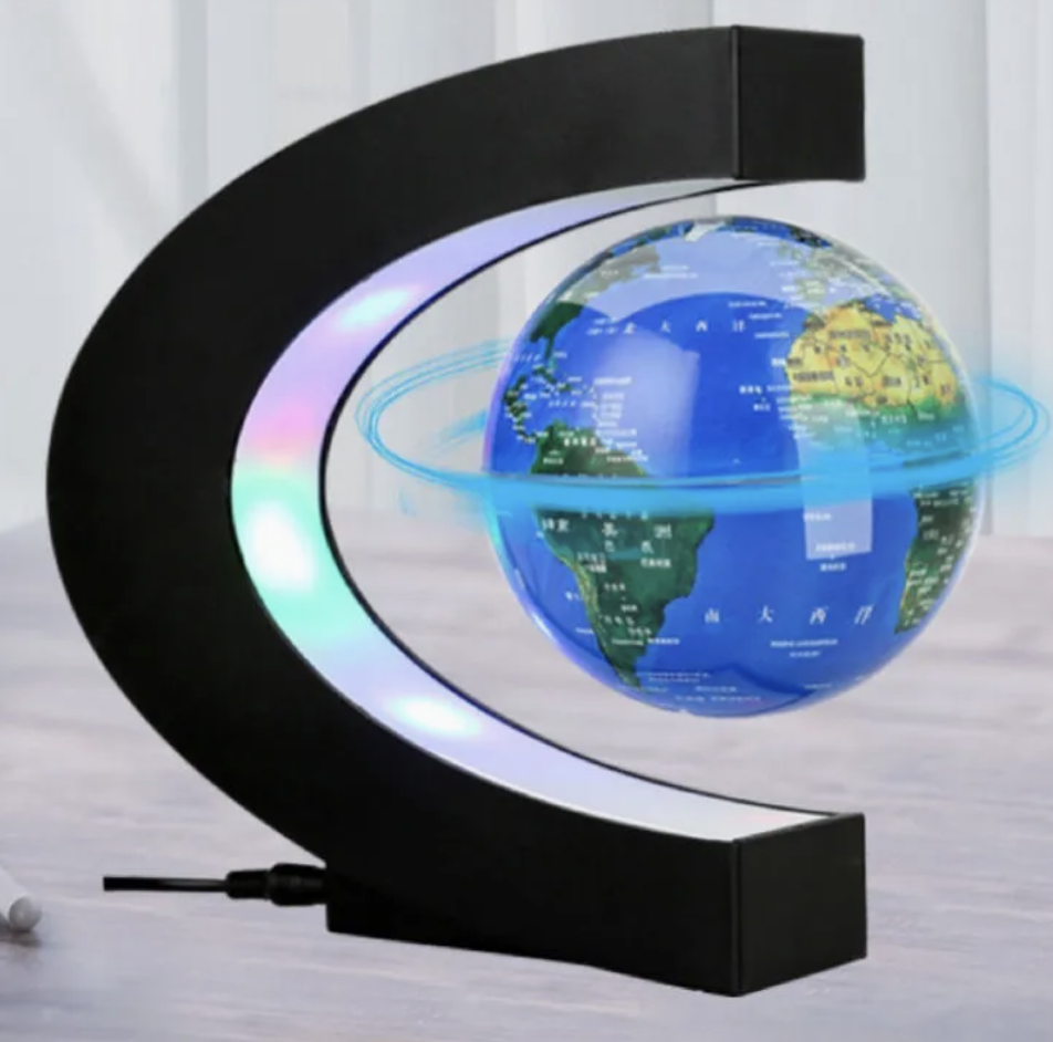 3-Inch Magnetic Floating Globe Desk Lamp