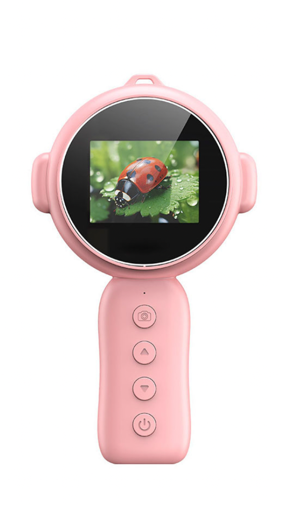 2-in-1 Kids Digital Microscope Camera with 9 LED Lights